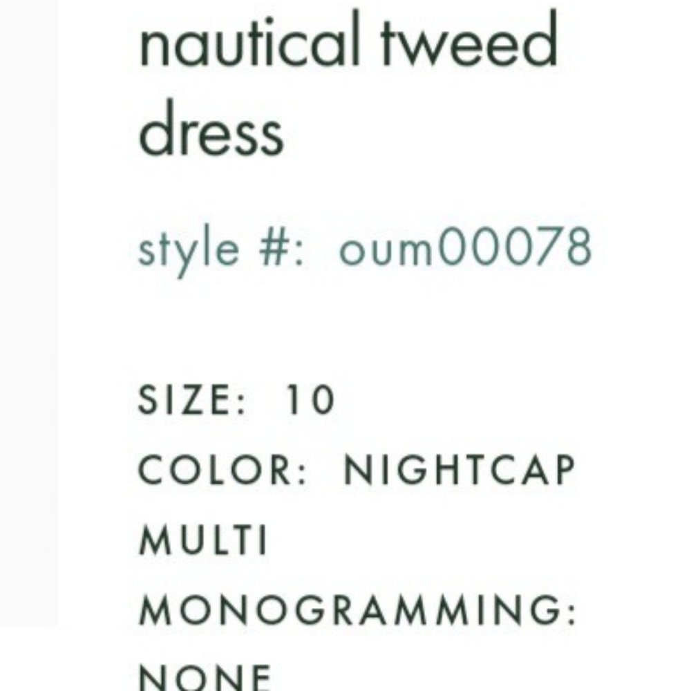 Kate Spade Nautical Tweed Dress - Picture 2 of 3